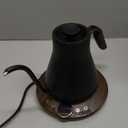 Electric Kettles, INTASTING Gooseneck Electric Kettle, 1 Temperature Control, Stainless Steel Inner, Quick Heating, for Pour Over Coffee, Brew Tea, Boil Hot Water, 0.9L (Glossy Black)