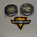 Auxebam 4 inch Black Offroad Light Covers, 2Pcs LED Round Pod Cover Waterproof Polycarbonate Protective Lens for LED Cube Lights Driving Fog Light (Fit for ZD000670 ZD000671)