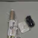 Dual-Voltage Curling Iron: 110V-240V 1 1/2 Inch Ceramic Wide Barrel 2-in-1 Curling Iron for Chin Length Hair - Europe Travel for Soft Curls with Clamp (Gold)