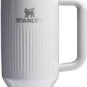 STANLEY Quencher H2.0 Tumbler with Handle and Straw 40 oz | Flowstate 3-Position Lid | Cup Holder Compatible for Travel | Insulated Stainless Steel Cup | BPA-Free | Fluted Ash Gloss