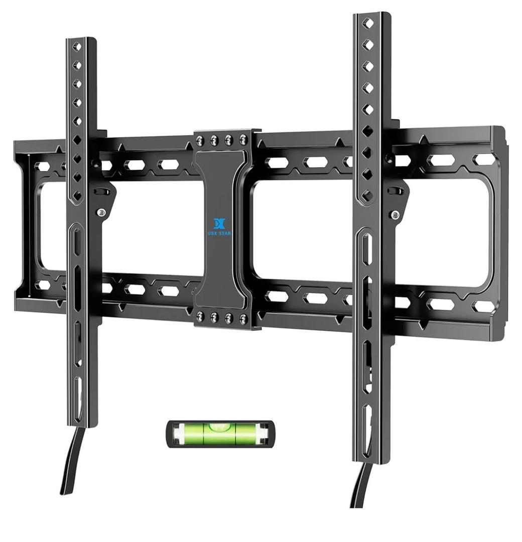 UL Listed Fixed TV Wall Mount for 37-86 Inch Screens, Low Profile TV Mount Fits 16", 18", 24" Studs, Wall Mount Bracket with Quick Release Lock, Max VESA 600x400mm, Holds up to 132 lbs by USX STAR