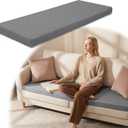 BALAPET 3 Inch Thick Memory Foam Sofa Topper, Breathable Couch Topper Cushion for Enhanced Comfort, 71 * 27.5 Inch Couch Cushion with Washable Cover