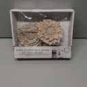 Decorative Wall Mounted Flower Hooks, White Distressed Wood Hanging Hooks, Farmhouse Boho Coat Rack for Hanging Things, Towels, Purse