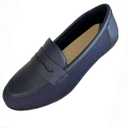DeYashopin Women's Flats Shoes Non-Slip Ballet Shoes for Dressy Occasions,Walking and Driving Lightweight & Flexible for Comfort, Grid PU (Blue 12)