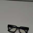 livho Oversized Eyewear Frame for Woman and Men - Rectangle Fashion Glasses for Computer, Chic Preppy Frame (All Black)