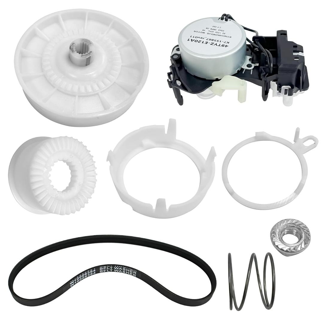 W10913953 50SM21-1-221B W11481722 Washer Shift Actuator W10721967 Washer Pulley Clutch Kit & W10006384 Washer Drive Belt Replacement for Whirlpool Kenmore Maytag Washers Replaces PS10057144 W10006354