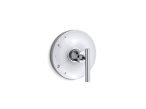 KOHLER Purist® Rite-Temp(R) shower valve trim with lever handle, temperature control, temperature memory, polished chrome, K-TS14423-4-CP