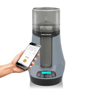 Baby Brezza Smart Baby Bottle Warmer, Breastmilk Warmer + Defroster  Free App - Different Temperatures for Breastmilk + Formula - Universal Fit for All Bottles + Milk Bags - Calentador de Biberones ((Pack of 1))