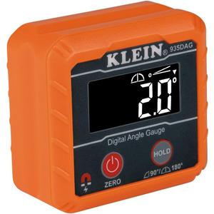 Klein Tools 935DAG Digital Electronic Level and Angle Gauge, Measures 0 - 90 and 0 - 180 Degree Ranges, Measures and Sets Angles