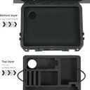 Waterproof Hard Case Compatible with Insta360 X4 Action Camera, Travel Carrying Case with Double Layers Holds Camera, Batteries, Charging Hub, Selfie Stick and Accessories