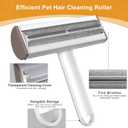 2 x Pet Hair Remover Reusable and Washable Pet Hair Car Lint Roller Remover,Cat and Dog Hair Remover for Couch, Carpet,Clothing,Furniture,Bedding,One-Click Magic Pet Hair Removal Tool