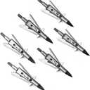 Bgary Broadheads 100 Grain Archery Broadheads for Crossbow Recurve Bow and Compound Bow 6PK/12PK