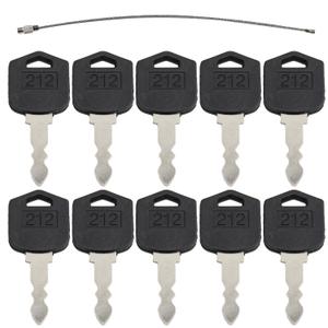 10 PCS Forklift Ignition Keys D554212 for Doosan Daewoo Forklift D25 D35 G25 G35 212