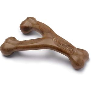 Benebone Wishbone Durable Dog Chew Toy for Aggressive Chewers, Made in USA, Small, Real Bacon Flavor