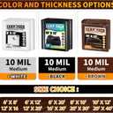 Brown Tarp 20x40 Feet, 10 Mil Thick Waterproof Poly Tarps Cover UV Resistant, Rip & Tear Proof with Metal Grommets Every 20 Inches