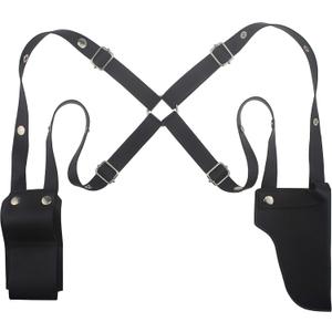 Coolcoco Black Faux Leather Adjustable Holster for Women Girls Cosplay