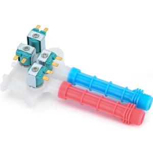 134637810 Washer Water Inlet Valve OEM - Compatible with Frigidaire Kenmore Electrolux Crosley Washing Machine, Replaces 1482877 AP4368791 134637800 PS2349248