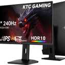KTC 27 Inch Gaming Monitor 240Hz, FHD 1080p Fast IPS Computer Monitor with Adaptive Sync, HDR, Height Pivot Tilt Adjustable, Vesa Mount, HDMI/DP/USB, H27F7