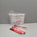 TUXIYA 32 PCS Large Cellophane Bags, 16x24inches Cellophane Wrap for Gift Baskets,Clear Basket Bag with 32 PCS Red Pull Bows