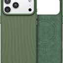 for iPhone 17 Pro Max TechWoven Case with MagSafe 2025,17 Pro Max Phone Case Shockproof Anti-Slip TechWoven Premium Woven Fabric Cover for 17 ProMax 6.9", Green