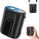 Mini Clip On Waist Fan with Infinite Speed Dial, Rechageable Hands-Free Wearable Shirt/Belt Fan with High Speed Airflow, Portable Neck Fan for Outdoor Working Camping Fishing Cooling Down