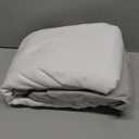 eBeddy Linens Dust Ruffle Bed Skirt Queen 16 Inch Drop  Split Corner Platform Style, 100% Egyptian Cotton, Silver Grey Solid, Tailored Fit, Wrinkle-Resistant, Hidden Storage, Hotel Luxury