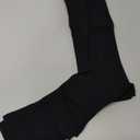 Lin Performance 15-20 mmHg Medical Compression Stockings for Women and Men Thigh High Dot-Top Open Toe Socks for Varicose Vein Swollen legs Travel Flight Pregnant(Black,XXL) (XX-Large, Black)