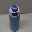 BUZIO 32 oz Insulated Stainless Steel Water Bottle, Triple Wall Water Bottle with Chug Spout and Leakproof Locking Lid for Gym Sports School Work, Dishwasher Safe, Keep Cold 48H, Haze Blue