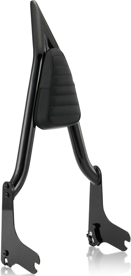 MoKitDora Touring Sissy Bar 1.5" Fat Passenger Backrest for 1997-2008 Harley Road Glide FLTR Road King FLHR Street Glide FLHX Electra Glide FLHT, Black