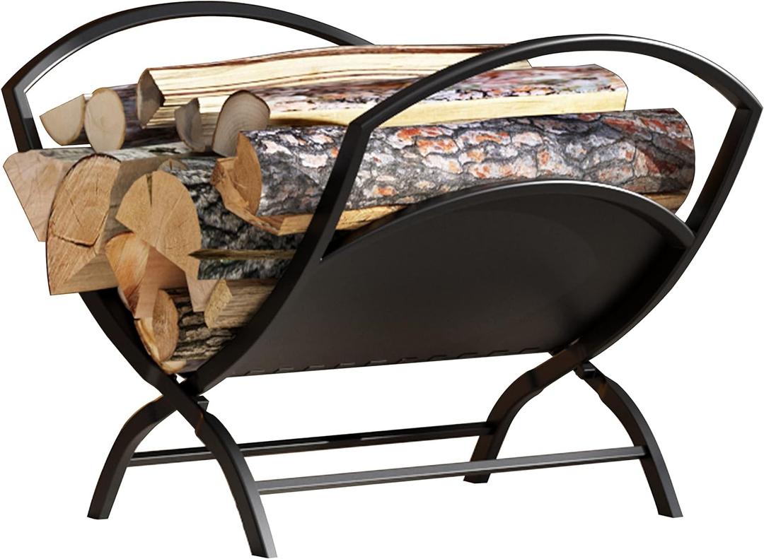 Fireplace Log Holder Folding Firewood Rack Indoor, Outdoor Firewood Rack,Stacking Rack,Storage Rack for Firewood by Fire Beauty