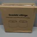 Burlap Lampshades Set of 2, 11.6" Top x 12.6" Bottom x 9.8" High, Brown Drum Shades for Table & Floor Lamps (Spider Fitter), Hand Crafted, Assembly Required