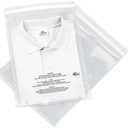 Spartan Industrial - 9" X 12" (1000 Count) Self Seal Clear Poly Bags with Suffocation Warning for Packaging, T Shirts - Permanent Adhesive