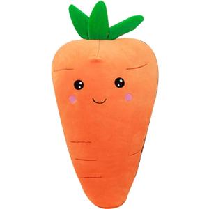 ASkinds Cartoon Carrot Plush Toy Cute Carrot Shape Pillow Stuffed Carro t Toy Soft Doll for Kids Girls