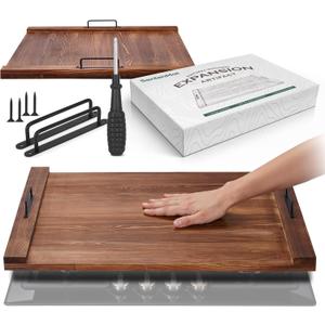 Electric & Gas Stove Top Covers, Large Pine Stovetop Cover & Decorative Tray with Handles Multi-Functional Stove Cover & Cutting Board for Kitchen, Modern Home Accessories 30.3"x21.7" (1 Pc)