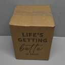 LE TAUCI Utensil Holder, 7.3"+5.4" Ceramic Kitchen Utensil Holder for Countertop, Large Cooking Utensil Crocks for Kitchen Counter Decor, Morden Utensil Organizer for Spatula, Set of 2, White