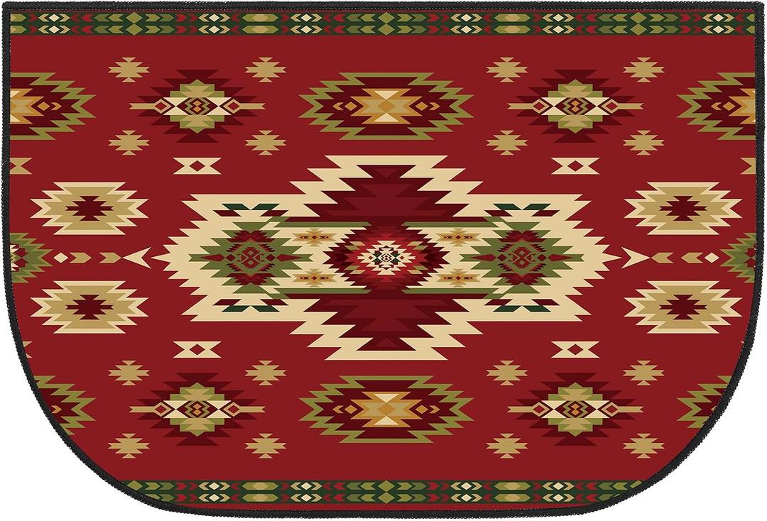 Demissle Cabin Fireplace Hearth Rug Fireplace Mats Cabin Southwestern Fireproof Rug Fire Resistant Mat for Wood Stove Floor for Kitchen Indoor Outdoor(27 x 48 Inch,Kawaii)