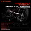 A-Premium CV Axle Shaft Assembly Compatible with Chevrolet Cruze 2011-2015 1.4L 1.8L, Cruze Limited 2016 1.4L 1.8L, Manual Transmission, Front Left Driver Side, Replace# 13334711