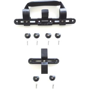 Vincita Bike Pannier Hardware Kit - Convert Any Bag Into Bicycle Pannier - One Set of Pannier Mounting Attachment Hardware for DIY (Rack Diameter Up to 28 mm)