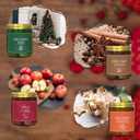 Christmas Candle Set,4Pack Scented Candles Holiday Candle Gifts,Soy Wax Candles Home Christmas Decoration, Xmas Gift Candle for Women and Men - Scents of Christmas EVE Gifts