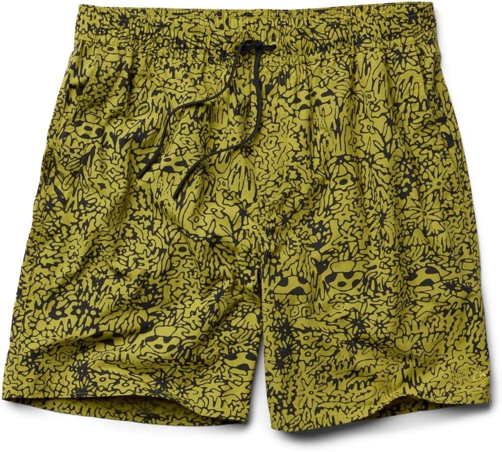 Mountain Hardwear Men's Stryder Swim Short (X-Large/7" Inseam, Moon Moss Forager Print)
