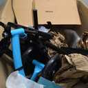 ELENKER Best Value Knee Walker with 10" Front Wheels Steerable Medical Scooter Crutch Alternative with Dual Braking System Sky Blue