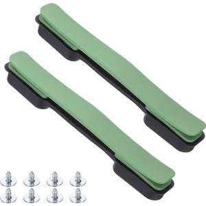 uxcell 2 Pcs Luggage Handle Replacement 8.5 Inch Suitcase Handle Carry Strap Plastic Pull Handle Grip Luggage Replacement Parts with Screws for Suitcase Box Luggage Case, Avocado Green