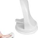 Andiker Shower Foot Rest, Bathroom Pedal with Suction Cup Shower Shaving Legs Aid, No Drilling for Home Hotel Bathroom Toilet Use (White)
