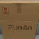 Fundin Plastic Black Medicine Cabinet, Mirror Door with Round Corner Metal Frame, Recessed and Surface Mount Bathroom Medicine Cabinet, 16 x 22 inch Mirror Size