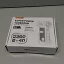 Compressed Air Duster, Electric Air Duster with Upgraded Powerful 40MM Brushless Motor, 4-Gear Cordless Mini Hand Blower with LED Light, 27.75Wh Rechargeable Turbofan for Keyboard, Car, Home, Outdoor