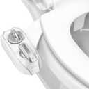 LUXE Bidet NEO 320 Plus - Warm Water, Dual Nozzle, Non-Electric Bidet Attachment for Toilet Seat, Patented Slide-In Install, 360 Self-Clean, EZ-Lift to Clean, Feminine & Rear Wash (Chrome)
