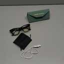 Smart Glasses with Camera 4K Bluetooth Glasses Replaceable Lenses with Chat GPT270mAh for Travel, Conferences,Driver,Translation, Voice Control & Object Recognition, Silicone Sound Tube