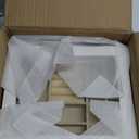 Jewelry Box with Glass Lid, 4-Layer Jewelry Organizer for Women Girls, PU Leather Display Case with 20-Grid Earring Tray & Movable Dividers for Necklaces Rings - Cloud White