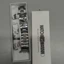 Metal Bands Compatible with Samsung Galaxy Watch 8 40mm 44mm/Watch 8 Classic 46mm Band for Men Women, Stainless Steel Luxury Link Bracelet Adjustable Replacement Strap for Galaxy Watch 8 Series (Silver/Silver)