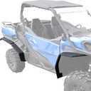 Full Coverage Fender Flares or Can Am Commander 700 1000R MAX 2021-2025 Accessories, XXL Front & Rear Widened Fenders Extended Mud Flaps Guards Replace #715006814